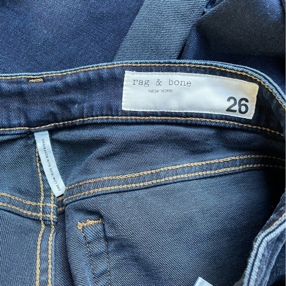 NWT Rag & Bone Jeans Dre Low Rise Boyfriend Jeans Bianca Dark Wash Size 26 | 2 - Picture 10 of 14